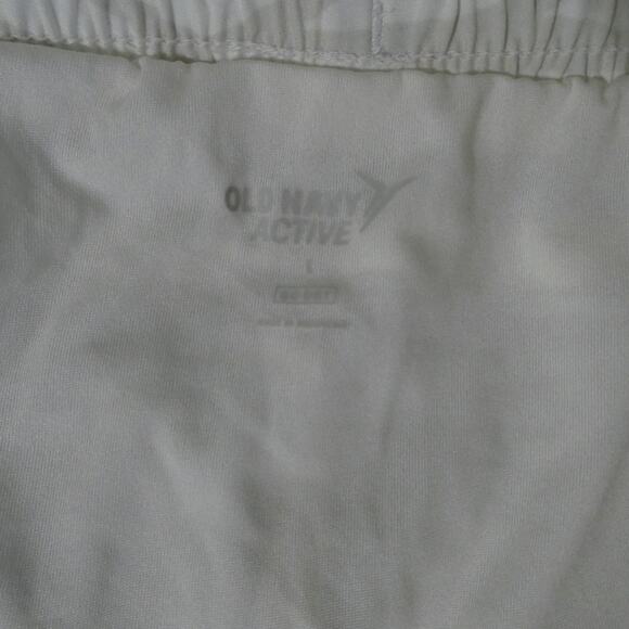 Old Navy Active Women's Large Shorts go dry liner Ivory tiger print lined NWT - Picture 2 of 6